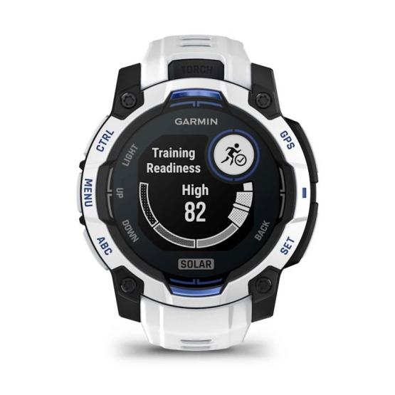 Garmin Instinct 3 45mm Solar Whitestone / Bolt blue [010-02934-03]
