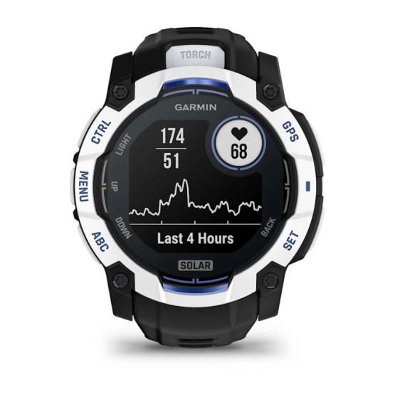 Garmin Instinct 3 50mm Solar Black / Bolt blue [010-02935-03]
