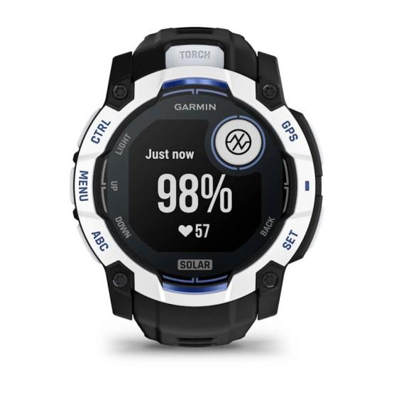 Garmin Instinct 3 50mm Solar Black / Bolt blue [010-02935-03]