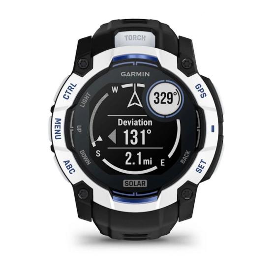 Garmin Instinct 3 50mm Solar Black / Bolt blue [010-02935-03]