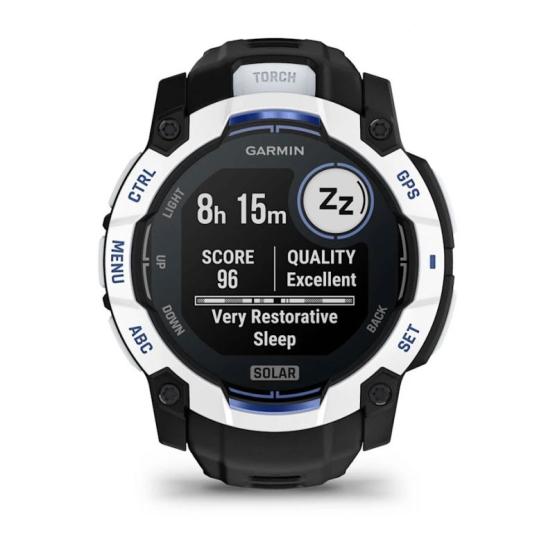 Garmin Instinct 3 50mm Solar Black / Bolt blue [010-02935-03]