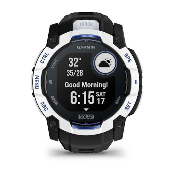 Garmin Instinct 3 50mm Solar Black / Bolt blue [010-02935-03]
