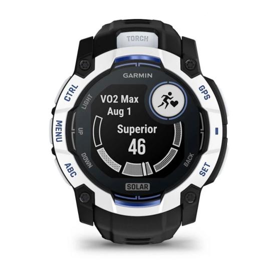 Garmin Instinct 3 50mm Solar Black / Bolt blue [010-02935-03]