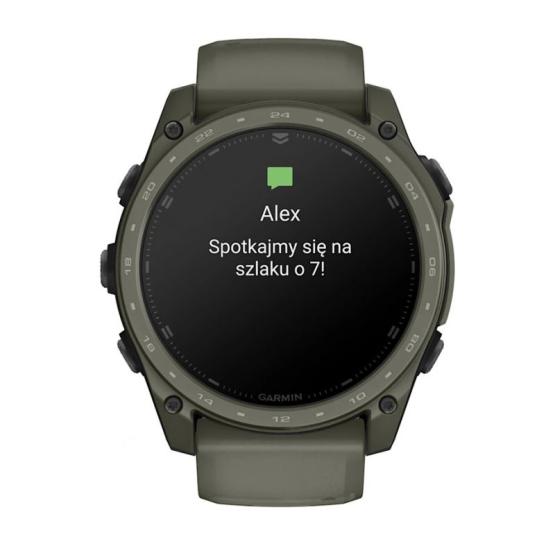 Garmin Tactix 8 51mm AMOLED, powłoka Cerakote, zielony oliwkowy Olive Drab [010-04553-11] (2)