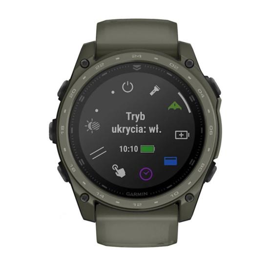 Garmin Tactix 8 51mm AMOLED, powłoka Cerakote, zielony oliwkowy Olive Drab [010-04553-11] (3)