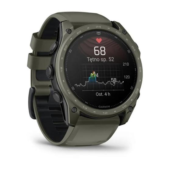 Garmin Tactix 8 51mm AMOLED, powłoka Cerakote, zielony oliwkowy Olive Drab [010-04553-11] (4)