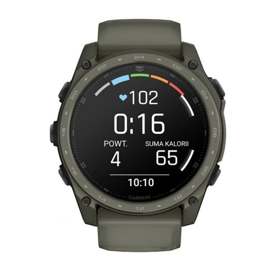Garmin Tactix 8 51mm AMOLED, powłoka Cerakote, zielony oliwkowy Olive Drab [010-04553-11] (6)