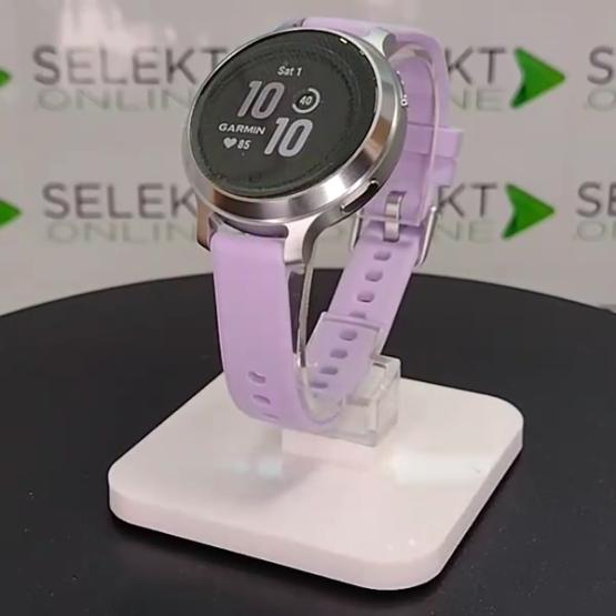 Garmin Lily 2 Active Srebrny z paskiem silikonowym w kolorze Purple Jasmine [010-02891-01] (2)