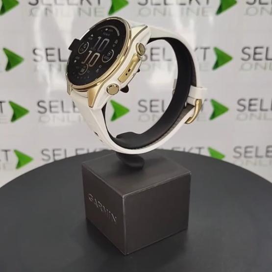 Garmin Fenix 8 - 43mm, ekran AMOLED, Sapphire, Stal, Soft Gold z paskiem piaskowym Dark sandstone [010-02903-11] (2)