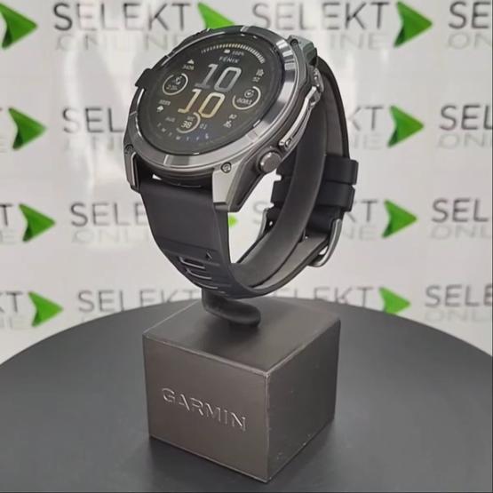 Garmin Fenix 8 - 43mm, ekran AMOLED, Sapphire, Carbon grey DLC titanium z paskiem czarnym [010-02903-21] (2)