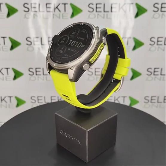 Garmin Fenix 8 - 51mm, ekran MIP, Solar, Sapphire, Tytanowy z paskiem żółtym Amp yellow [010-02907-21] (2)