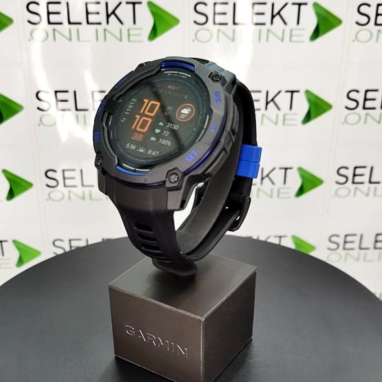 Garmin Instinct 3 50mm AMOLED Black / Bolt blue [010-03020-03] (2)