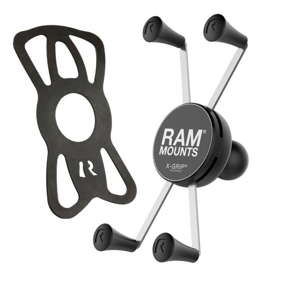 RAM Mounts RAM-HOL-UN10BU uniwersalny uchwyt X-Grip IV do dużych smartfonów z 1 calową głowicą obrotową (2)