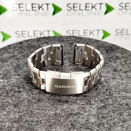 Garmin Bransoleta Quatix 6X Solar QuickFit 26 mm, srebrna tytanowa z otworami, Oryginalna Garmin [010-12864-08] (2)