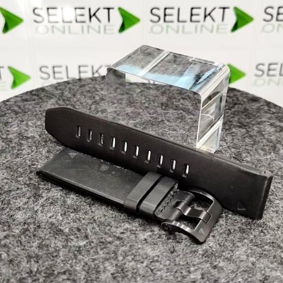 Garmin Skórzany pasek Fenix 5 Czarny - Quick Fit 22 mm, pasuje do Fenix 5 Plus, Fenix 6, Instinct, Forerunner 935, 945, MARQ, Quatix 5 i 6, Oryginalny Garmin [010-12740-01] (2)