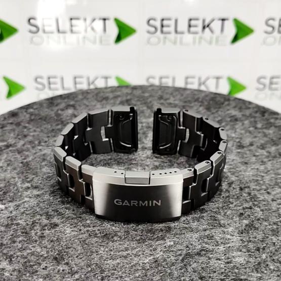Garmin Tytanowa bransoleta z otworami Fenix 6X - Quick Fit 26 mm, szara DLC, pasuje do Fenix 5X, 5X Plus, Fenix 3, Tactix Bravo Charlie Delta, Oryginalna Garmin [010-12864-09] (2)