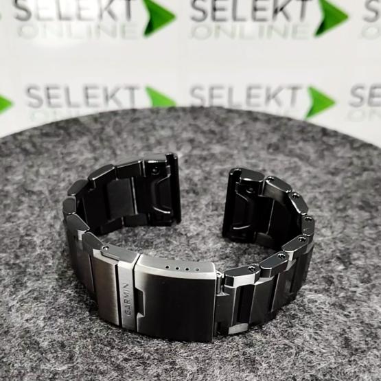 Garmin Tytanowa bransoleta Fenix 6X Quick Fit 26 mm karbonowy DLC, pasuje do Fenix 5X, 5X Plus, Fenix 3, Tactix Bravo Charlie Delta, Oryginalna Garmin [010-12580-00] (2)