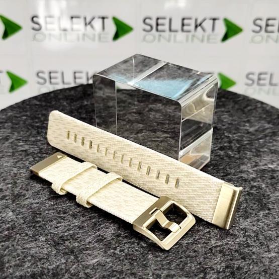 Garmin Pasek Fenix 7S Pro kremowy - QuickFit 20 mm, nylonowy z jasnozłotym zapięciem, Oryginalny Garmin [010-13279-08] (2)