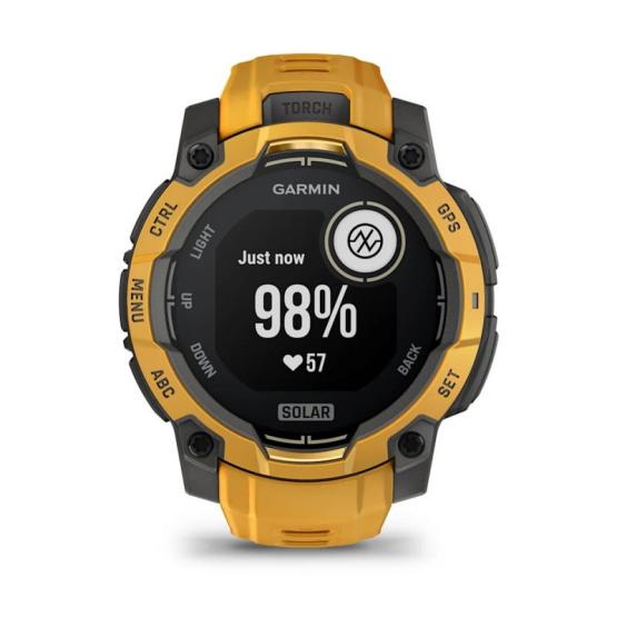 Garmin Instinct 3 45mm Solar Ciemno żółty Sunburst [010-02934-02] (8)