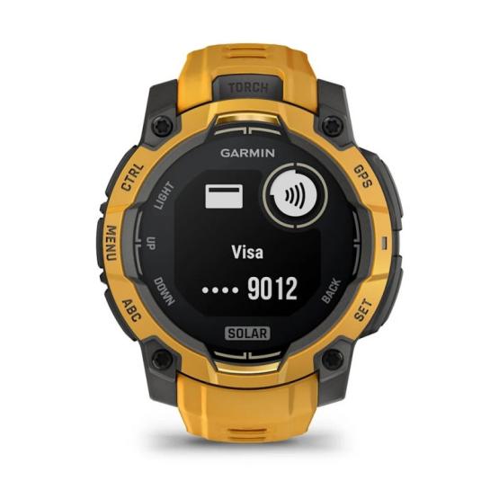 Garmin Instinct 3 45mm Solar Ciemno żółty Sunburst [010-02934-02] (11)