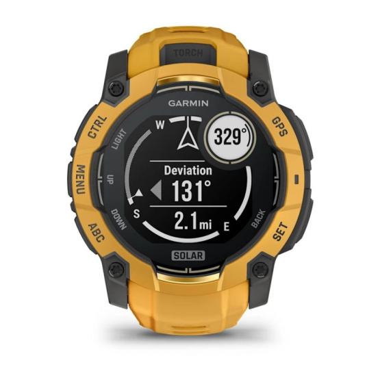 Garmin Instinct 3 50mm Solar Ciemno żółty Sunburst [010-02935-02] (11)