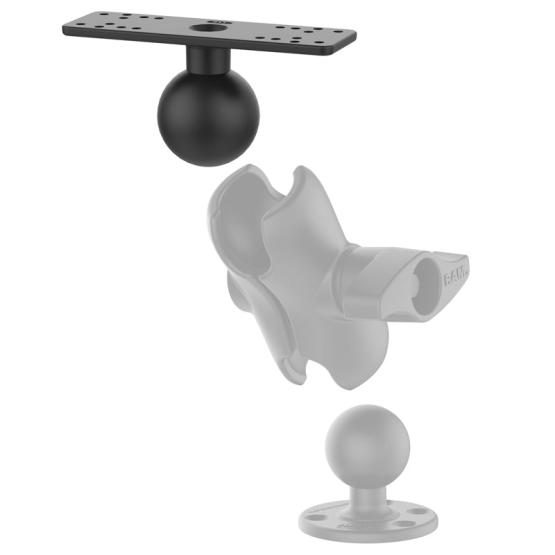 RAM Mounts RAM-D-115BU podstawa płaska prostokątna z kulą 2,25 cala do echosondy plotera GPS (2)