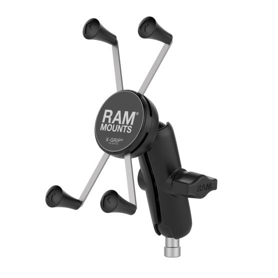 RAM Mounts RAM-B-367U-UN10U uchwyt X-Grip do przenośnych urządzeń np. smartfon lub nawigacja samochodowa montowany do kierownicy motocykla ze śrubami M8 (2)