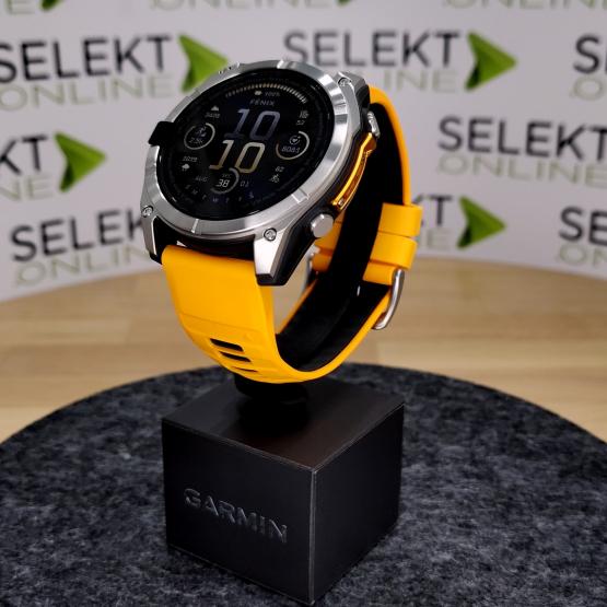 Garmin Fenix 8 - 51mm, ekran AMOLED, Sapphire, Tytanowy z paskiem pomarańczowym Spark orange [010-02905-11] (2)