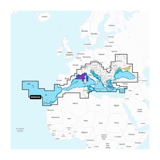 Garmin Navionics Vision+ – Morze Śródziemne NVEU643L [010-C1272-00] (1)