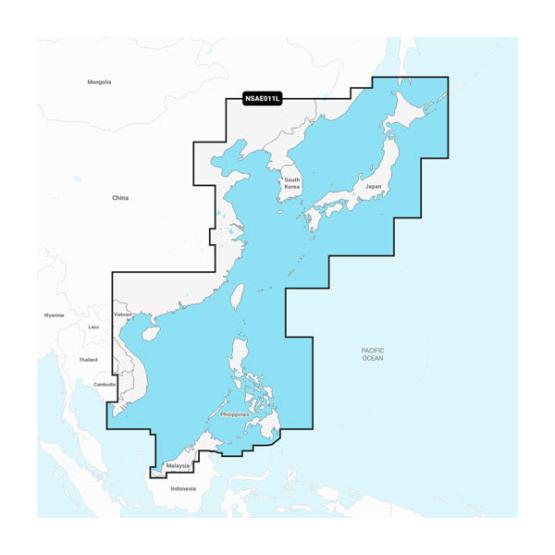 Garmin Navionics+ – Morza Chińskie i Japonia NSAE011L [010-C1214-20] (1)