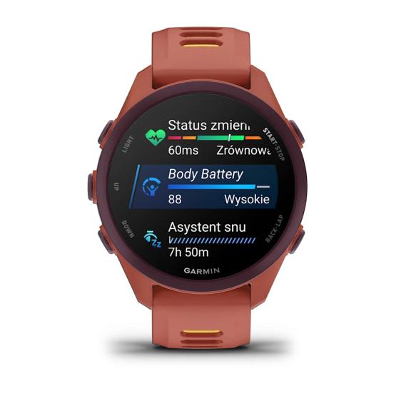 Garmin Forerunner 170 MUSIC Red Pink czerwony [010-03920-13] (7)