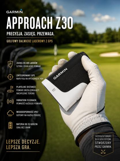 Garmin Approach Z30 Golfowy dalmierz laserowy z GPS [010-02950-00] (2)