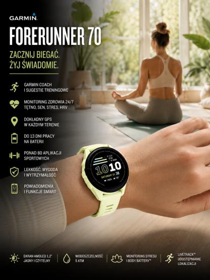 Garmin Forerunner 70 Citron żółty [010-04307-02] (2)