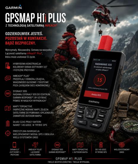 Garmin GPSMAP H1i Plus z technologią satelitarną inReach [010-02921-01] (2)