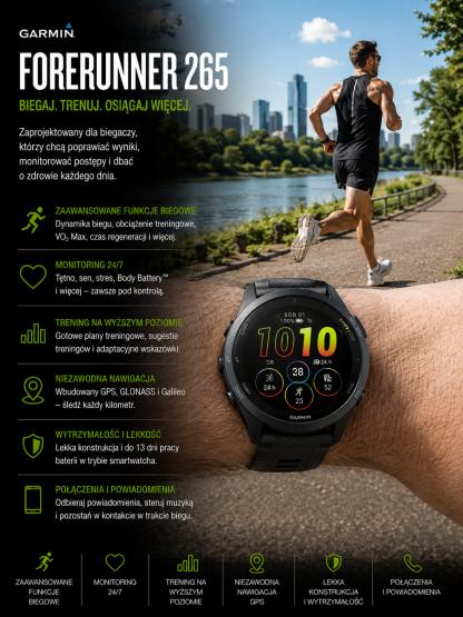 Garmin Forerunner 265 Czarny [010-02810-10] (2)