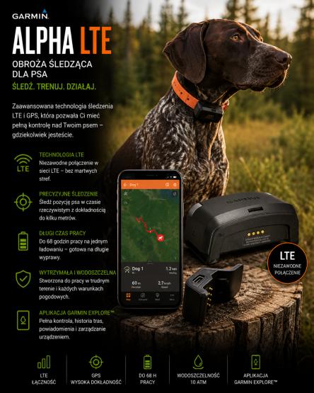 Garmin Alpha LTE obroża śledząca tracker dla psa [010-02847-06] (2)