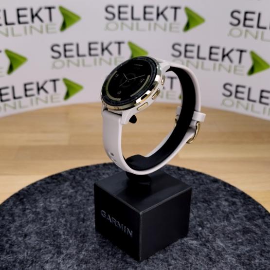 Garmin Venu 3S Piaskowy French Gray z paskiem silikonowym i jasnozłoty Soft Gold bezel [010-02785-02] (2)