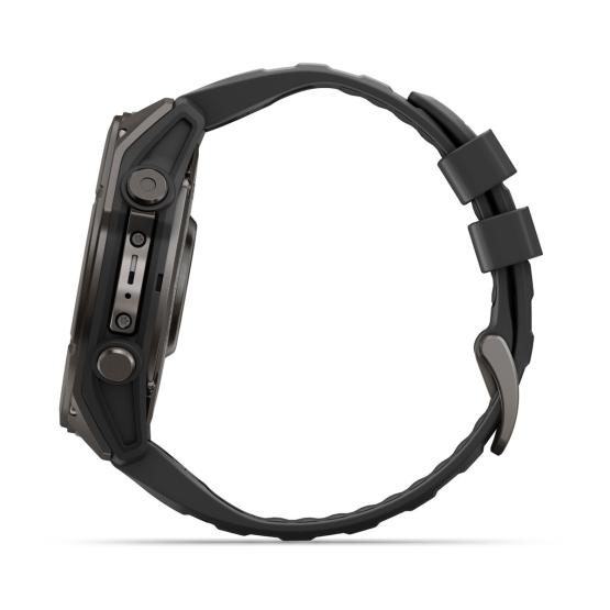 Garmin Fenix 9 Standard - 51mm Tytanowy w kolorze Carbon Gray z powłoką (DLC) z silikonowym paskiem w kolorze Black [010-04763-11] (12)