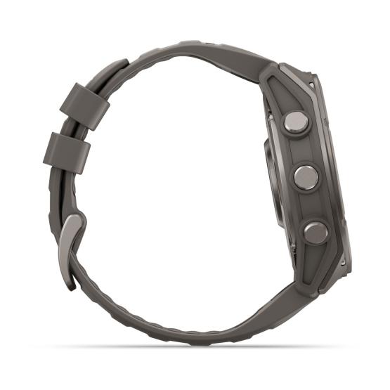 Garmin Fenix 9 Standard - 51mm Tytanowy z silikonowym paskiem w kolorze Pebble Gray [010-04763-01] (5)