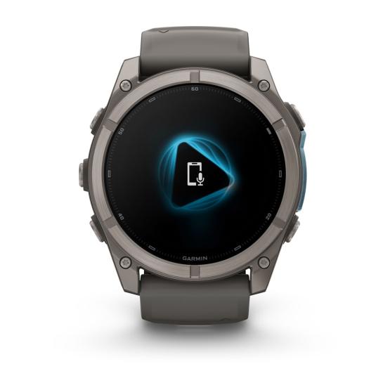 Garmin Fenix 9 Standard - 51mm Tytanowy z silikonowym paskiem w kolorze Pebble Gray [010-04763-01] (6)