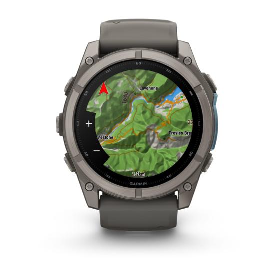 Garmin Fenix 9 Standard - 51mm Tytanowy z silikonowym paskiem w kolorze Pebble Gray [010-04763-01] (7)