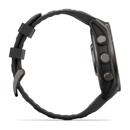 Garmin Fenix 9 Standard - 47mm Tytanowy w kolorze Carbon Gray z powłoką (DLC) z silikonowym paskiem w kolorze Black [010-04762-11] (9)