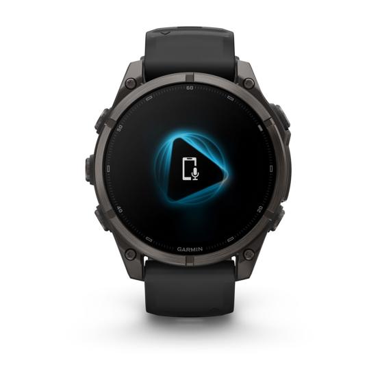 Garmin Fenix 9 Standard - 47mm Tytanowy w kolorze Carbon Gray z powłoką (DLC) z silikonowym paskiem w kolorze Black [010-04762-11] (10)