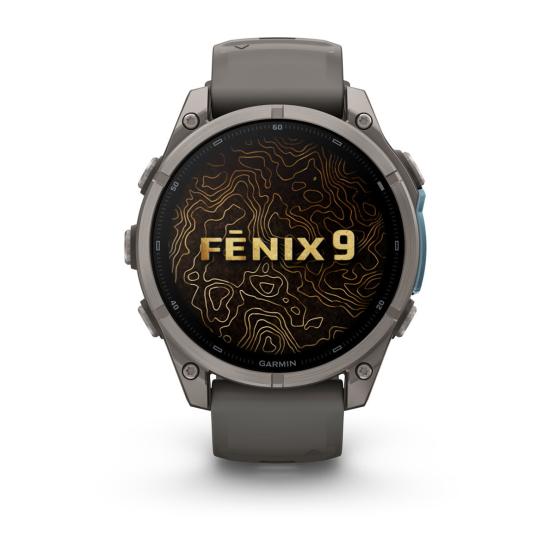 Garmin Fenix 9 Standard - 47mm Tytanowy z silikonowym paskiem w kolorze Pebble Gray [010-04762-01] (12)