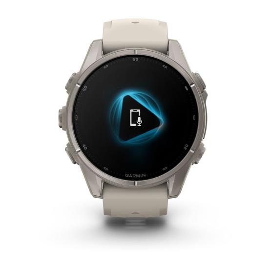 Garmin Fenix 9 Standard - 43mm Tytanowy z silikonowym paskiem w kolorze Fog Gray [010-04761-01] (6)