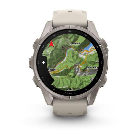 Garmin Fenix 9 Standard - 43mm Tytanowy z silikonowym paskiem w kolorze Fog Gray [010-04761-01] (7)