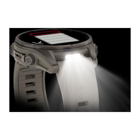 Garmin Fenix 9 Standard - 43mm Tytanowy z silikonowym paskiem w kolorze Fog Gray [010-04761-01] (8)