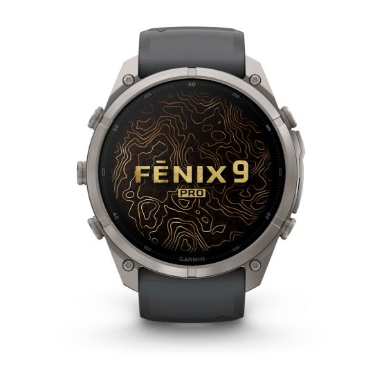 Garmin Fenix 9 Pro - 51mm Tytanowy z silikonowym paskiem w kolorze Graphite / Black [010-04337-26] (2)