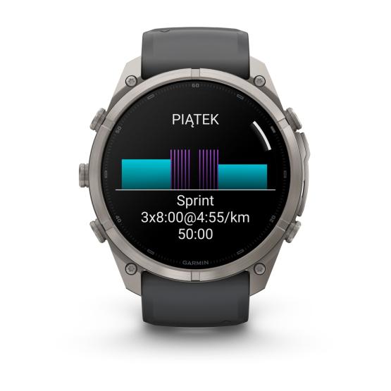 Garmin Fenix 9 Pro - 51mm Tytanowy z silikonowym paskiem w kolorze Graphite / Black [010-04337-26] (10)