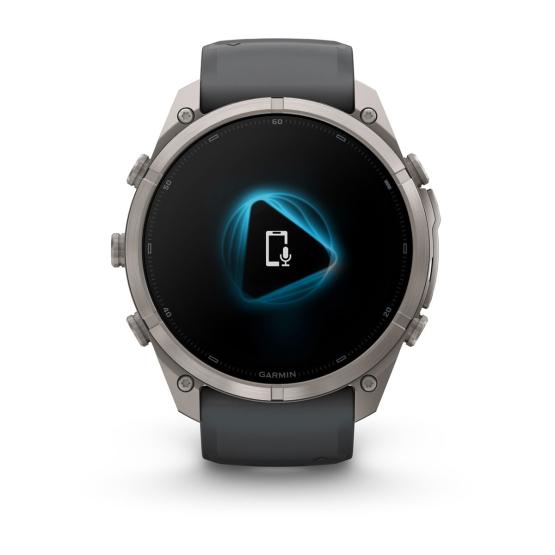 Garmin Fenix 9 Pro inReach - 51mm Tytanowy z silikonowym paskiem w kolorze Graphite / Black [010-04337-21] (9)